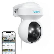 Reolink - PoE 4K Camera de Surveillance Extérieure PoE, 355°Pan & 50°Tilt, Suivi Auto, Détection Personnes, Enregistrement 24/7, Vision Nocturne
