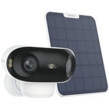 Reolink 4K Camera Surveillance 2.4/5 Ghz WiFi 6 Exterieure, 180° Vue, Vision Nocturne ColorX, Détection Intelligente, avec Panneau Solaire