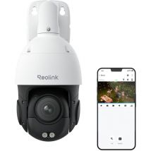Reolink - 4K ptz Caméra Surveillance Extérieure PoE, Suivi Auto, Vision Nocturne Couleur, Détection Personnes/Véhicules, Zoom Optique 5X, Pan