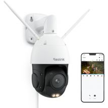 Reolink - 4K ptz Camera Surveillance WiFi Extérieure WiFi6, Suivi Auto, Pan 360° & Tilt 90°, Zoom Optique 5X, Vision Noc Couleur, Détection