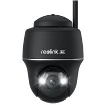 Reolink 4K Caméra de surveillance batterie sans fil, panoramique et inclinable avec projecteurs