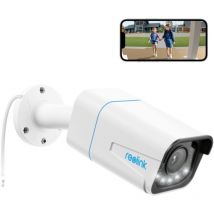 Reolink - 4K Caméra Surveillance Extérieure PoE, Zoom 5X, Vision Nocturne en Couleur, Audio Bidirectionnel, Détection de Personne/Véhicule, Alerte de