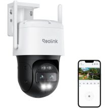 Reolink - 4K 8MP ptz Camera Surveillance WiFi 2,4/5 GHz à Double Objectif, Zoom 6X, Détection Humaine/Véhicule/Chat/Chien, Suivi Automatique, Vision