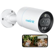 8MP PoE lan Überwachungskamera Aussen, Weitwinkelobjektiv, Personen-/Fahrzeug-/Haustiererkennung, Farbnachtsicht, Zwei-Wege-Audio - Reolink