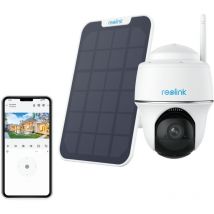 Reolink - Caméra de Surveillance 3MP pt 2,4 Ghz WiFi Batterie Exterieure, Audio-Bidirectionnel, Détection Personne/Vehicule, +Panneau Solaire
