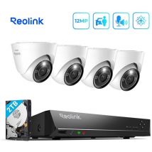 Kit Vidéo Surveillance avec 6K 12MP 4X Dôme Caméra ip PoE et 8CH 2To nvr, Détection Personne/Véhicule, Vision Nocturne 30m - Reolink