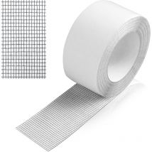 Jn.songs - Réparation de Fenêtres et Moustiquaires Ruban Adhésif Moustiquaire pour Fenêtres - 5CMx200CM Gris