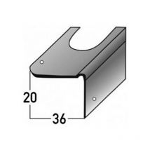 Auer - Reparaturwinkel Für Treppensanierung, Für Betontreppen, Edelstahl, 20 Mm Nase, Inkl. Befestigungszubehör-2000