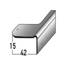 Reparaturwinkel für Treppensanierung, für Holztreppen, verzinkter Stahl, 15 mm Nase, inkl. Befestigungszubehör-2000