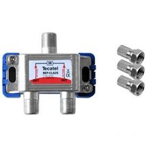 Repartidor de 2 salidas con conector f 2400 MHz Gris - Gris