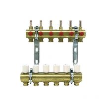 Banyo - Repartiteur de circuit de chauffage 1' laiton debit 0,5l/min pour 5 groupes 3/4' eurocone'