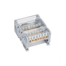 Répartiteur modulaire 4P Moblock 100A - 7 départs - 2x25 + 5x6mm² Morek