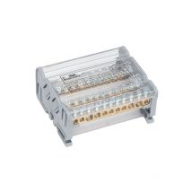 Morek - Répartiteur modulaire 4P Moblock 125A - 11 départs - 2x35 + 2x25 + 7x6mm²