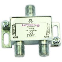 Axitronic – Répartiteur TV 2 directions – Intensité courant, Tension électrique, Sens de pose – Electricité et domotique