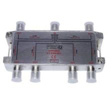 Axitronic – Répartiteur TV 6 directions – Fréquence 2400 MHz, Perte de signal 10 dB, Blindage > 75 dB – Intensité courant, Tension électrique, Sens de