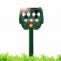 Redroad - Repelente ultrasónico para gatos de exterior, repelente solar para animales, gatos, perros, zorros y pájaros.