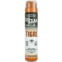 Zigzag - zig zag Repellente, Insetti, Spray Corpo Insettivia, Repellente specifico per Zanzare, Tigre, pappataci, tafani, vespe, 75 ml
