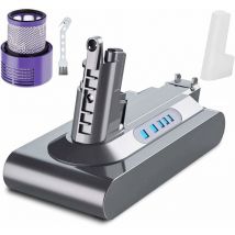 Ikodm - Replacement Battery for Dyson V10 Vacuum Cleaner - 25.2V - 3900mAh - V10 Animal SV12 - V10 Absolute - V10 Motörhead - V10 Fluffy - V10 Total