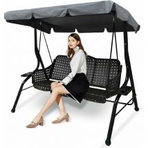Ulisem - Replacement Canopy for 3 Seater Garden Swing Seat, Universal Replacement Canopy for Outdoor Garden Swing Seat, Waterproof uv Protection