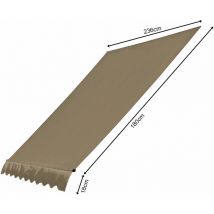 Quick-star - Toldo de Recambio para Toldos de Pinza 250x130cm Beige Toldo de Recambio para Balcones
