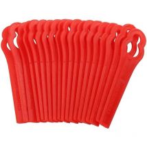 Replacement Plastic Blades for String Trimmer, 100 Pcs Replacement Plastic Cutting Blades, Plastic Lawn Mower Blades, Grass Trimmer Brush Cutter