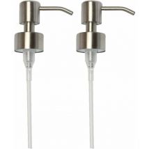 Replacement Pump for Liquid Soap Dispenser 28mm - Stainless Steel, Brushed Finish