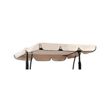 Replacement Roof Universal 3 Seat Swing Replacement Cover Awning (Only Canopy Cover) 19013215cm Beige