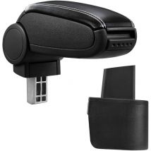 Pro.tec - Reposabrazos central para Nissan Micra / tercera generación (k12) Años de fabricación 2003-2010 - apoyabrazos con compartimento - tapizado