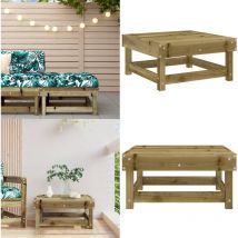 Vidaxl - Repose-pied de jardin bois de pin imprégné - Chaise De Jardin - Fauteuil De Jardin - Mobilier De Jardin - Pouf Extérieur - Relax Outdoor