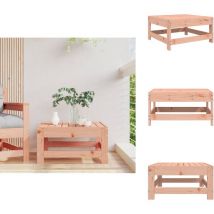 Repose-pied de jardin massif de douglas - Repose Pied Jardin - Meuble Jardin - Mobilier Exterieur - Chaise Lounge - Set Salon Jardin