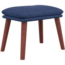 Repose-pied Bleu 45x29,5x35 cm Tissu - Vidaxl