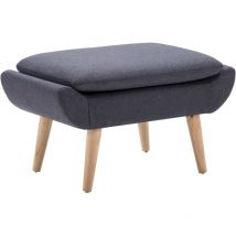 Maison Chic - Repose-pied Tabouret Bas Pouf Bout de Canapé Tapisserie en tissu 73 x 43 x 42 cm Gris foncé 59170