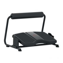 Ivol - Repose-pieds noir L385/500xP370xH155mm réglage en hauteur 3-f.95/125/155mm