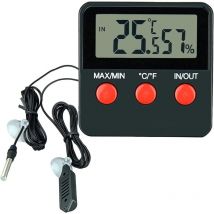 Keyoung - Reptilien, digitales Thermometer, Hygrometer, LCD-Temperatur- und Luftfeuchtigkeitsmesser für Terrarium, Haustiere, Inkubator, Tank