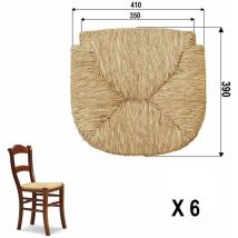 Okaffarefatto - Repuesto para Silla En Paja Modelo C2000 X6 Pz Asiento Fondo Cojín