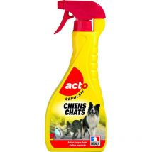Chiens – chats Liquide Répulsif - Pulverisateur de 600ml - Acto