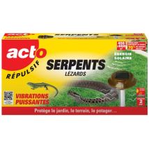 Retro - Répulsif Solaire À Vibrations Pour Serpents Et Lézards Acto