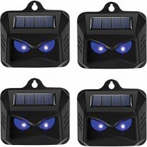 Répulsif solaire contre les animaux sauvages tels que les ratons laveurs, les chevreuils, les renards, les sangliers, etc. - 4 répulsifs efficaces