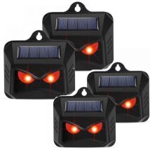 Cyslmuk - Répulsif solaire pour animaux sauvages comme les ratons laveurs, les cerfs, les renards, les sangliers, etc. 4 insectifuges efficaces avec