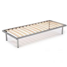 Talamo Italia - Réseau Orthopédique 14 Lattes Fabriquée en Italie 80 x 200 Bois Multi-couche de Bouleau - h 28 cm, 80 x 200, avec emballage renforcé