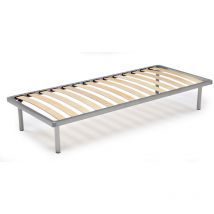 Talamo Italia - Sommier orthopédique avec 14 lattes, adapté pour lit simple, Fabriqué en Italie, Sommier en contreplaqué de bouleau, cm 90x200h34
