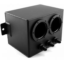 Jeffergarden Réservoir auxiliaire de carburant pour voiture, réservoir de surtension universel de carburant noir 4L pour voitures de course peut en