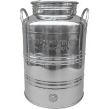 Re'servoir d'huile Mode'le Milano 30 lt en acier inoxydable avec robinetterie pour futs 1/2 '