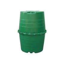 Réservoir d'eau de pluie en polyéthylène 1300 l. Diamètre 118 cm, Hauteur 156 cm. Convient aux installations enterrées