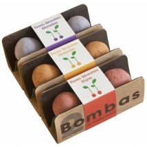 Pompe di biodiversità Confezione da 6 Fiori selvatici rossi, fiori selvatici arancioni e fiori selvatici viola. - Resetea