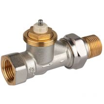 Resideo - Thermostatventilkörper sx Messing vernickelt, Durchgang, 3/4'