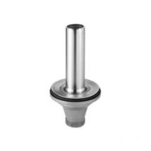 Lira - Residuos con tubo de rebosadero de acero inoxidable de 170 mm para un diámetro de fregadero de 90 mm