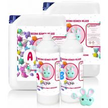Resin Pro - 2 kg iWhite Résine Polyuréthane blanche pour coulure/Moulage – Bi composants a + b