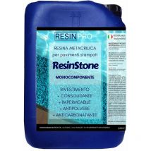 Resina Metacrilica Monocomponente ResinStone - Rivestimento per Pavimenti Stampati in Calcestruzzo, Consolidante, Impermeabile, Antipolvere,