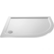 Balterley - Resin Shower Tray - Right Hand Offset Quadrant - 900mm x 800mm - White - White